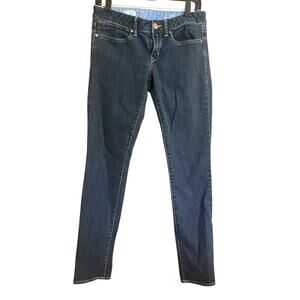 Gap Women’s 1969 Skinny Jeans Size 6 28 Blue Denim Dark Wash Stretch
